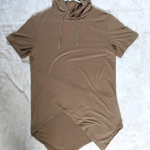 Short Sleeve Hooded Modern Abstract Shirt